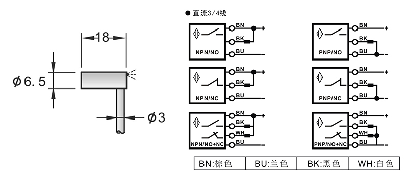 D6.5超短Y型電感式接近開(kāi)關(guān)出線(xiàn)式
